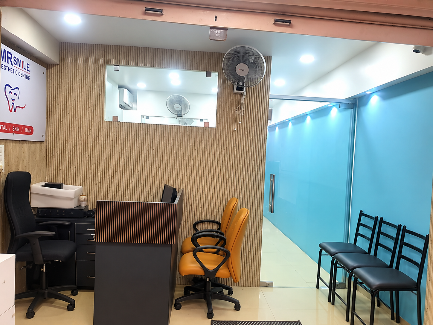 Modern reception and waiting area